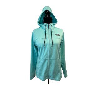 The North Face Turquoise Full Zip Hoodie Lightweight Jacket Women’s Small